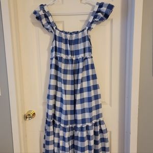Old Navy Maternity Dress, size Small, Blue Gingham